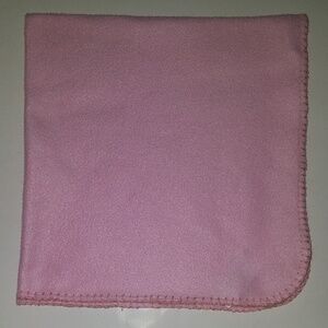 Best Brands Solid Pink Fleece Baby Blanket Lovey Security Lightweight